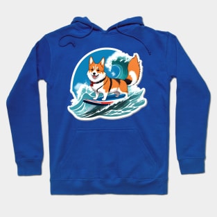 Surfing Corgi Hoodie